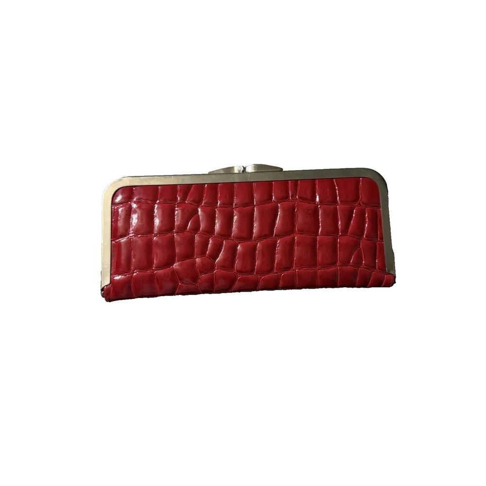 Unbranded Red Faux Leather Clutch
